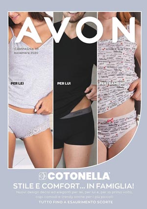 Avon Cotonella Campagna 10 novembre 2020 scarica il PDF